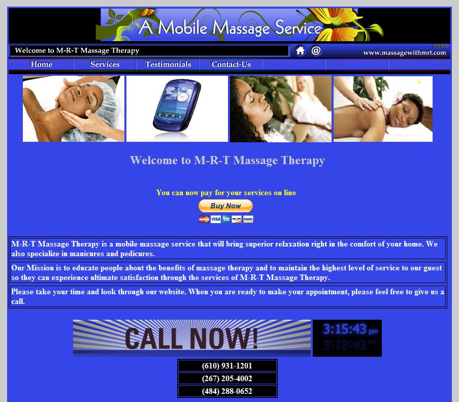 M-R-T Massage Therapy is a mobile massage service that will bring superior relaxation right in the comfort of your home.